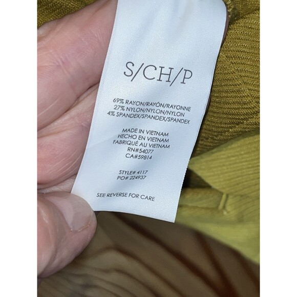 Cabi Touring Jacket #4117 Moss Gold Size Small Zip Front Pockets Textured - Picture 6 of 6